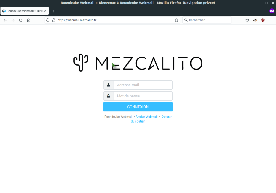 Accueil Webmail Roundcube Mezcalito