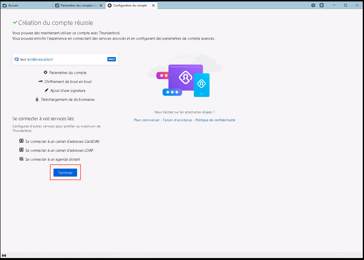 Thunderbird étape 5