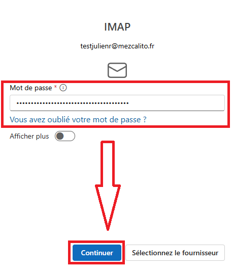 Outlook étape 3